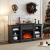 XIYUYEU Modern Media TV Stand with Large Storage Shelves,Entertainment Console Tabe for TV - 3 of 4