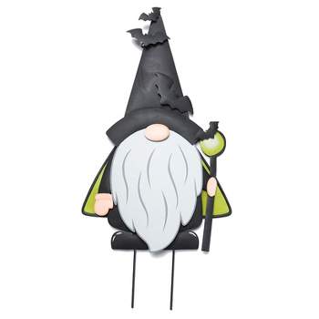The Lakeside Collection Autumn Gnome Stakes - Garden Decoration for Harvest, Halloween