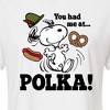 Women's - Peanuts - You Had Me At Polka Cropped Graphic T-Shirt - 2 of 4