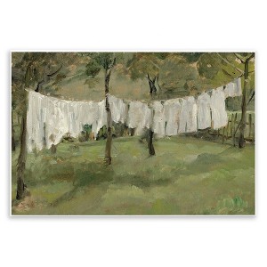 Stupell Industries Abstract Country Clothesline Scene Wall Plaque Art, 15" x 10" - 1 of 4