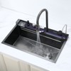 Cobbe Nano gray All-In-One 29.5" Stainless Steel Single bowl Sink, Multifunctional Drop-in Single Bowl Workstation Kitchen Sink Kit with Accessories - 3 of 4