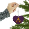 Alcorn Primary Logo Heart Love Wood Christmas Tree Holiday Ornament - 3 of 3