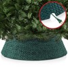 Casafield Water Hyacinth Christmas Tree Collar, Woven Tree Base Cover with Cord Cut Out - 4 of 4