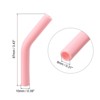 Unique Bargains Silicone Removable Flexible Washable Reusable Drinking Straws 8 Pcs - 2 of 4