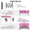 Ainfox 12ft x12ft Pop Up Canopy Outside Canopy, Patented One Push Tent Canopy with Wheeled Carry Bag, Bonus 8 Stakes and 4 Ropes - 3 of 4