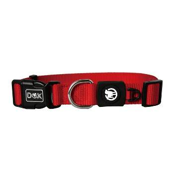 DDOXX Nylon Dog Collar - Red - Medium