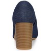 Perphy Denim Open Toe Chunky Heels Slide Sandals - 3 of 4