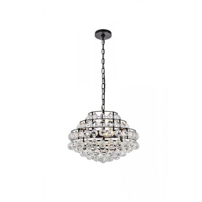 Elegant Lighting Savannah 18 inch pendant in black