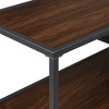 GDFStudio Minimal Joy 42" Wood and Steel Console Table with Shelves - 4 of 4