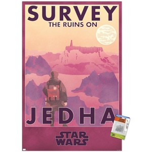 Trends International Star Wars: Jedha - Survey The Ruins on Jedha Unframed Wall Poster Prints - 1 of 4