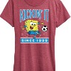 Women's - Spongebob Squarepants - Kickin It Since 1999 Short Sleeve Graphic T-Shirt - 2 of 4