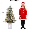 3Ft Prelit Artificial Christmas Tree with 78 Warm LED Frost Lights, 8 Mode, Decor for Home - 2 of 4