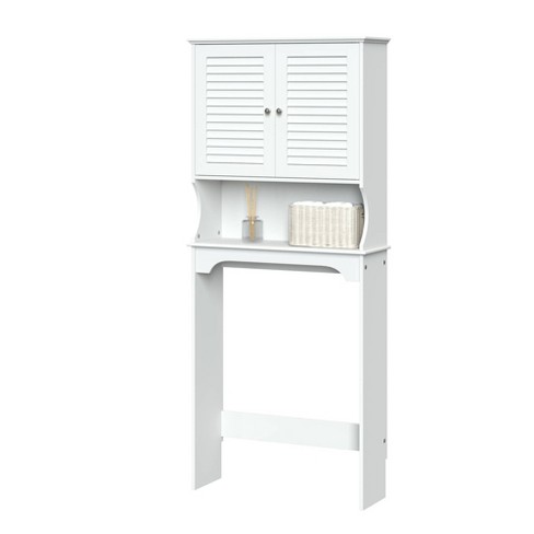 Over Toilet Space Saver Cabinet With Shutter Doors White Target