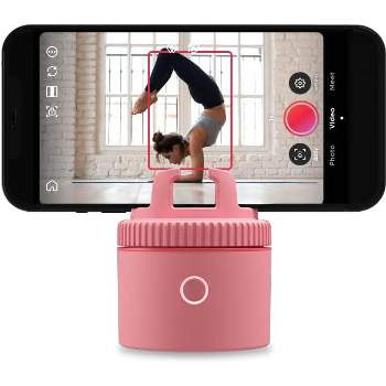 Pivo Pod Lite Auto Face Tracking Phone Holder, 360° Rotation, Handsfree Video Recording - Pink