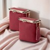 Paaaawaters Women's Genuine Leather Small Jewelry Coin Purse Vintage Kiss Lock Change Pouch Casual Style Mini Wallets pouches Bag - 3 of 4