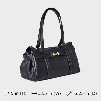 A New Day Slouchy Satchel Handbag - A New Day™ Black — фото 5
