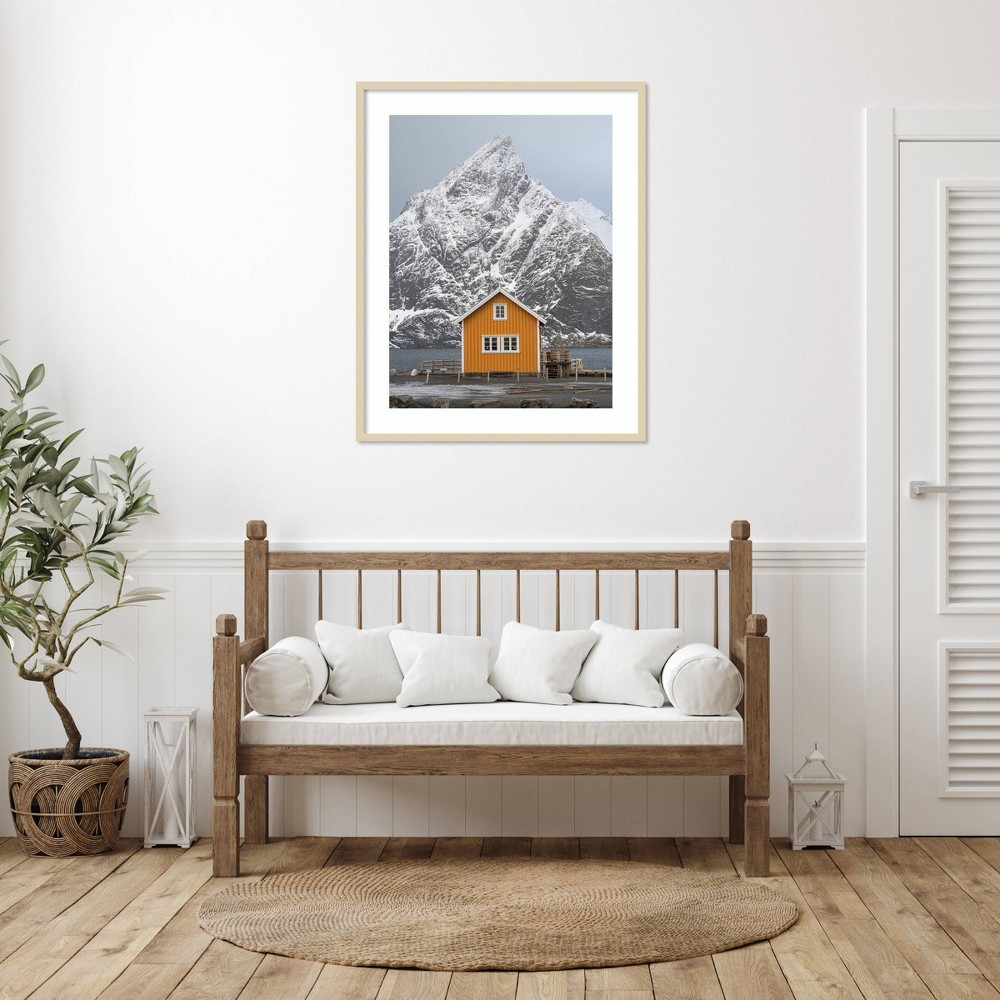 Photos - Other Decoration Amanti Art 33"x41" The Yellow Village III by Danny Head Wood Framed Wall Art Print