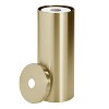 mDesign 3-Roll Steel Toilet Paper Storage Holder with Lid Soft Brass (25974) - 3 of 4