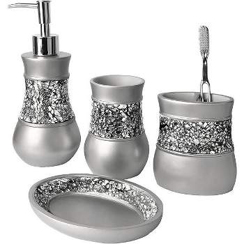 Stainless Steel Silver Luxury Bathroom Accessory, For Home, Size