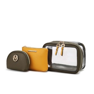 MKF Collection Laura Women's Cosmetic Punch 10 Pcs Sets, Small Travel Makeup Bag by Mia k - 1 of 4