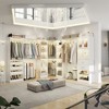 Aheaplus 100" × 100" Closet System wth Door and Wooden Drawers(Adjustable Width) - 2 of 4