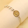 SOHI Women's California Gold The Monnaie Chainlink Bracelet - 2 of 4