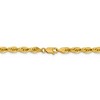 Black Bow Jewelry 4.25mm 14k Yellow Gold Hollow Rope Chain Necklace - 4 of 4
