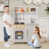 Costway Kids Kitchen Playset with Lights Sounds Microwave Stoves Oven Cooking Accessories - 4 of 4