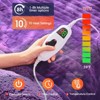 Inhand Heated Blanket Electric Throw - 50"x60" Tie-dyed Flannel Heating Blanket Throw Auto-Off 10 Heat Level Over-Heat Protection - 4 of 4