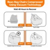 MAYEERTY Bean Bag Chair Foam Filled for Adults Soft Removable Cover Furniture - 3 of 4