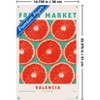 Trends International Reinders: Fruit Market - Red Oranges Unframed Wall Poster Print Clear Push Pins Bundle 14.725" x 22.375" - 3 of 4