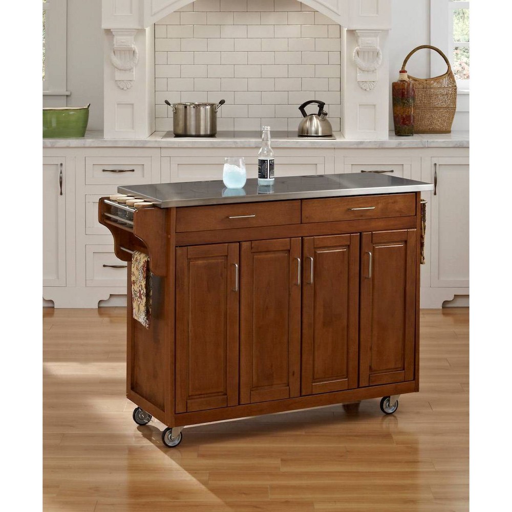 Kitchen Carts And Islands with Stainless Top  - Home Styles