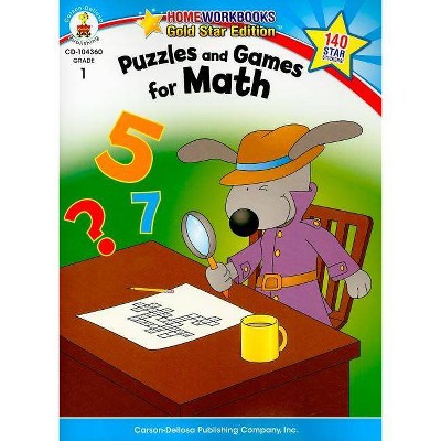 Puzzles and Games for Math, Grade 1 - (Home Workbooks) (Paperback)