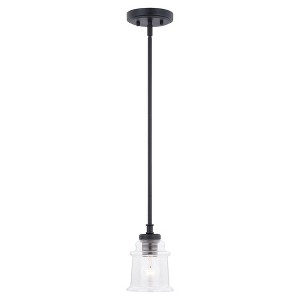 Vaxcel Toledo 1 - Light Pendant in  Matte Black - 1 of 4
