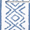 2x8 Hallway Runner Rug, Washable Kitchen Runner, Non-Slip, Geometric Boho Design, Stain-Resistant Moroccan Style Rug for Kitchen and Living Room - 3 of 4