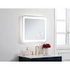 Elegant Lighting Lux 27in x 30in Hardwired LED mirror with magnifier and color changing temperature 3000K/4200K/6000K - 4 of 4