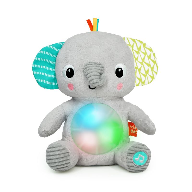 Bright Starts Hug-a-Bye Baby Elephant Stuffed Animal &#38; Soft Toy Soother, 1 of 14