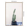 Amanti Art 28"x38" Green Cactus and Blue Pottery in Morocco by Photolovers Framed Canvas Wall Art - 4 of 4
