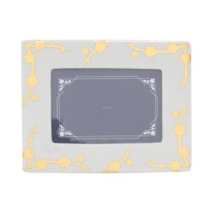Traditional Stone and Porcelain Frame - Single Decorative Picture Frame, Versatile Accent for Classic Decor, Handcrafted Detailing for Timeless Appeal - 1 of 4