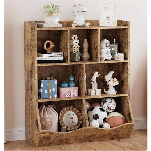 Three-Tier Kids Bookshelf and Bookcase, Toy Storage Cabinet for Storage Books and Toys - 1 of 4