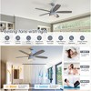 Sofucor Large Ceiling Fans with Lights and Remote Large 6-Speed 3-Timer Farmhouse Ceiling Fan Noiseless Reversible DC Motor Glass Lampshade - 3 of 4