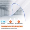 VEVOR Strip Curtain, 96" Height x 72" Width, 0.08" Thickness, 12PCS Clear PVC Strip Door Curtain, Freezer Curtain, Plastic Door Strips - 3 of 4