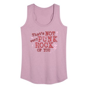 Women's - Instant Message - That's Not Very Punk Rock Of You Graphic Racerback Tank - 1 of 4