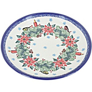 Blue Rose Polish Pottery 1102 Kalich Dessert Plate - 1 of 2
