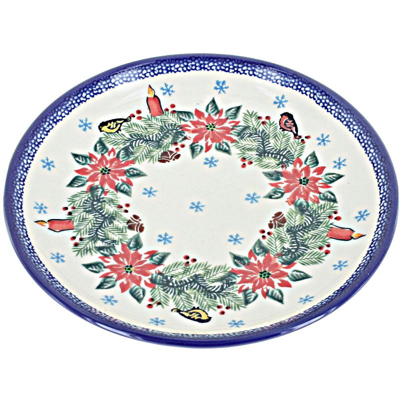 Blue Rose Polish Pottery 1102 Kalich Dessert Plate, 1 of 2