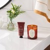 Hand Cream Gift Set of Glass Warm Cider and Cinnamon Candle Brown - Threshold™ - 2 of 3