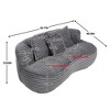 Runesay Dark Gray Bean Bag sofa Lazy Sofa for Adults and Kids - 2 of 4