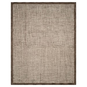 Brown/Ivory Abstract Tufted Area Rug - (8