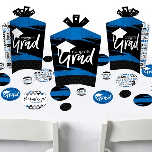 Big Dot of Happiness Blue Grad Best is Yet to Come - 2025 Royal Blue Graduation Party Decor and Confetti - Terrific Table Centerpiece Kit - Set of 30 - image 1 of 4