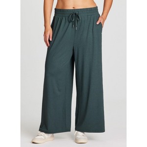 RBX Active Women's Ultra Lightweight Buttery Soft Stretchy Wide Leg Everyday Lounge Pants with Pockets and Adjustable Waistband - 1 of 4